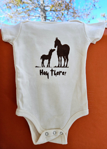 Horse - Hay there Short-Sleeve romper