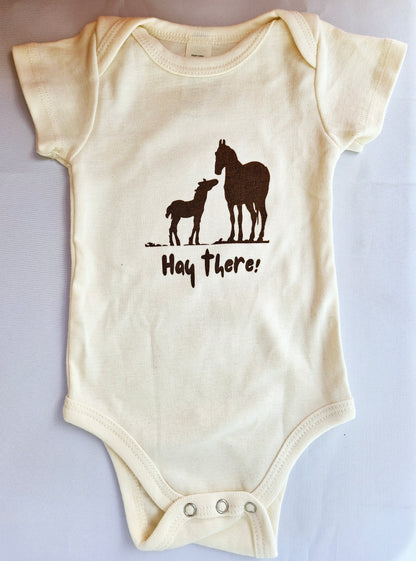 Horse - Hay there Short-Sleeve romper