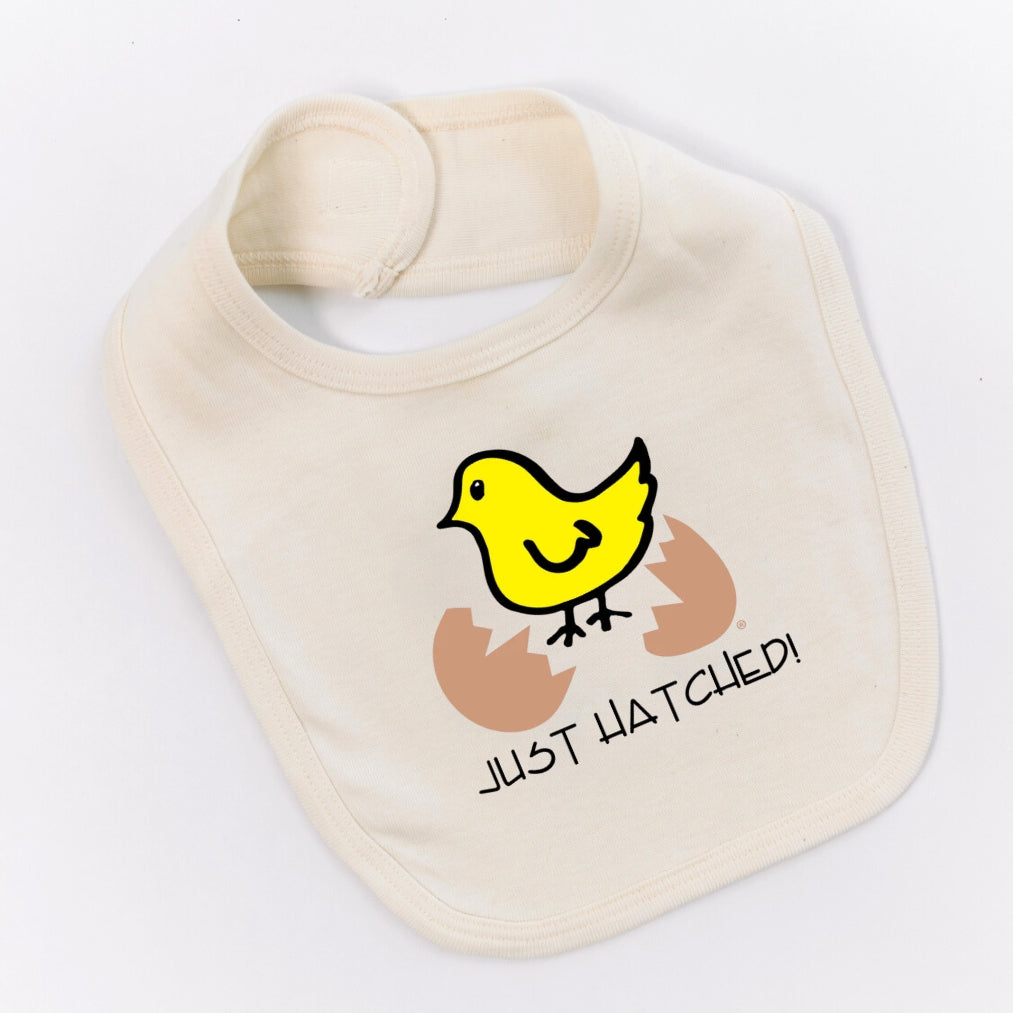 Simply Chickie Just Hatched Baby Bib