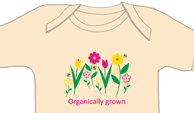 Organically Grown Organic cotton baby onesie - Simply Chickie