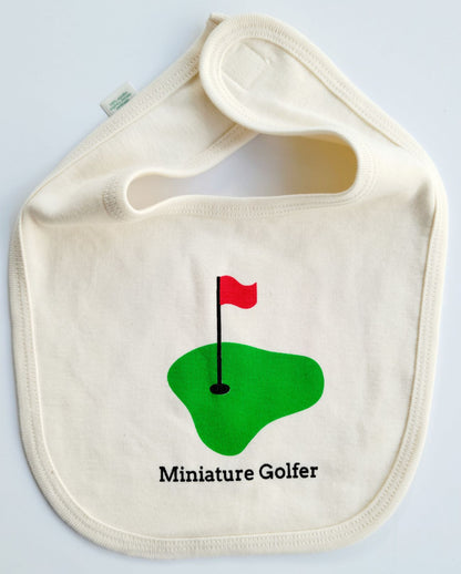 Organic cotton baby bib - Golf - Simply Chickie