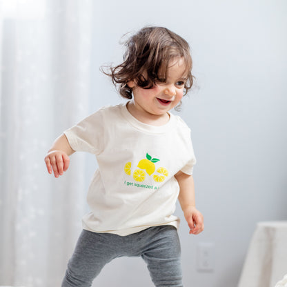 Organic cotton kids t-shirt - Lemon - Simply Chickie