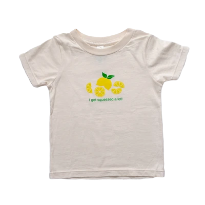 Organic cotton kids t-shirt - Lemon - Simply Chickie