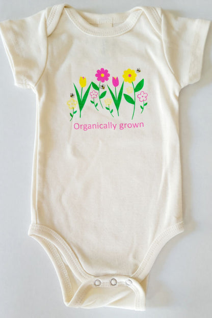 Organically Grown Organic cotton baby onesie - Simply Chickie