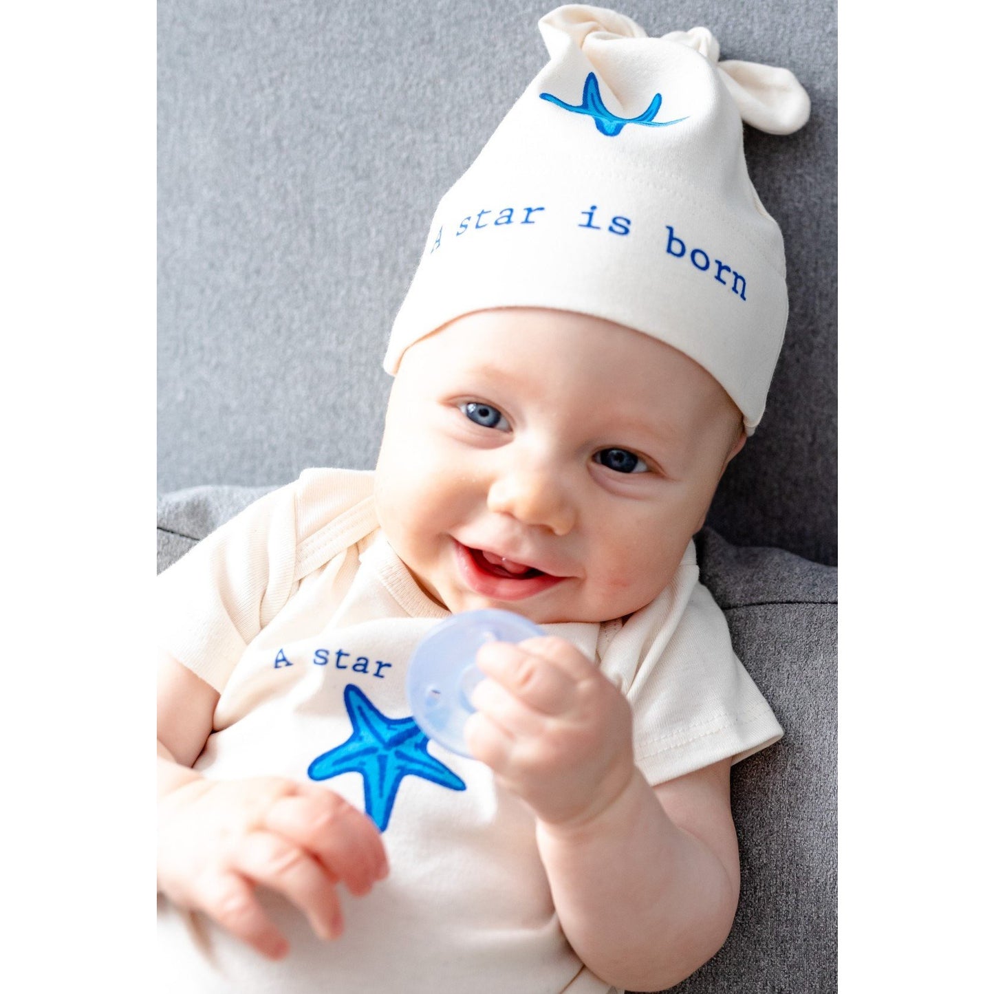 Organic cotton baby gift set - Starfish - Simply Chickie